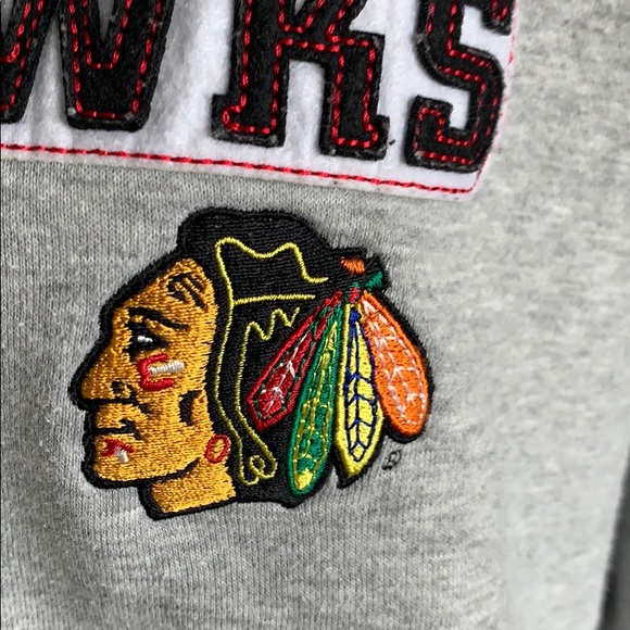 Blackhawks Hockey Zip-Up Hoodie Sweater Jacket - Picture 5 of 5